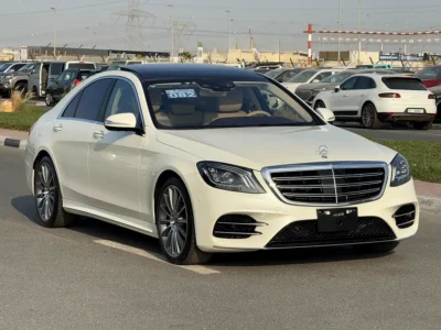 2020 Mercedes-Benz S-Class S 450 V6 Engine White Beige Sedan AUCTION GRADE 4/B