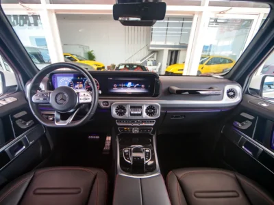 2021 Mercedes-Benz G-Class G 550 V8 Twin Turbo Petrol Engine 4.0 Litres White Black SUV