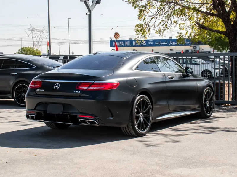 2015 Mercedes-Benz S-Class S 63 AMG V8 Biturbo Petrol Engine Black Coupe