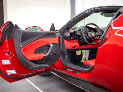 2025 Ferrari 296 GTS 3.0L V6 Twin-Turbo Plug-in Hybrid Red Sports Car CARBON FIBER
