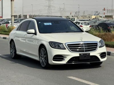 2019 Mercedes-Benz S-Class S 560 4MATIC V8 Petrol Engine White Black Sedan