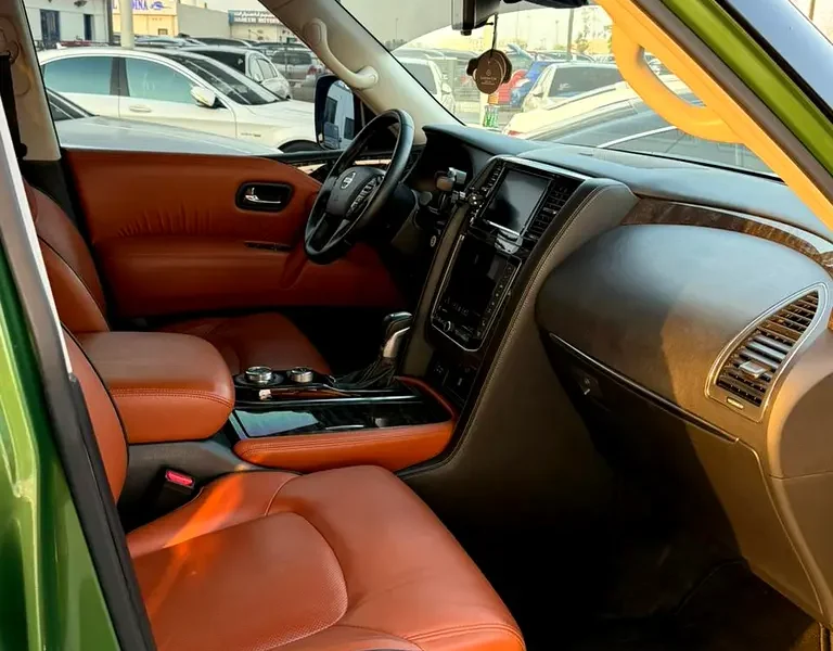 2021 Nissan Patrol LE Titanium 5.6 Litres 8 Cylinders Petrol Engine Green Brown SUV