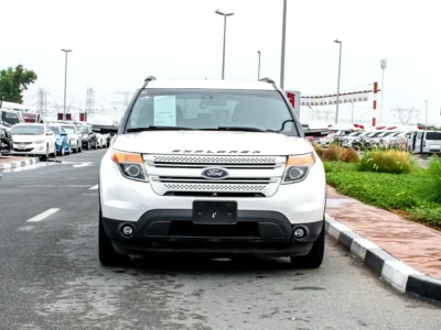 2015 Ford Explorer Limited 3.5 Litres 6 Cylinders Petrol Engine White Black SUV