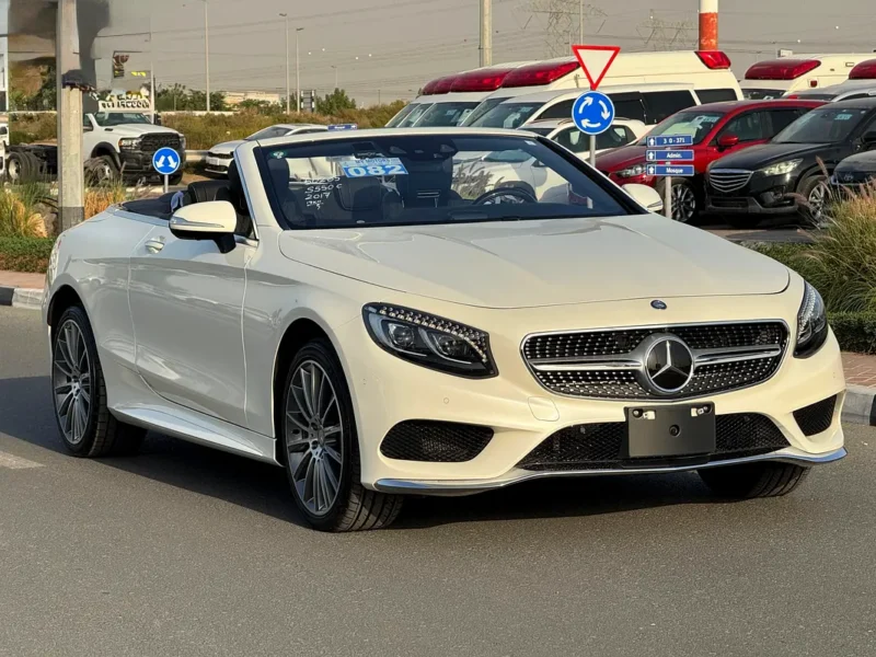 2017 Mercedes-Benz S-Class S 550 V8 Engine White Black Convertible AUCTION GRADE 4.5/B
