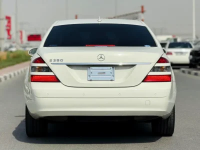 2008 Mercedes-Benz S-Class S 350 6 Cylinders Petrol Engine White Beige Sedan Clean Car