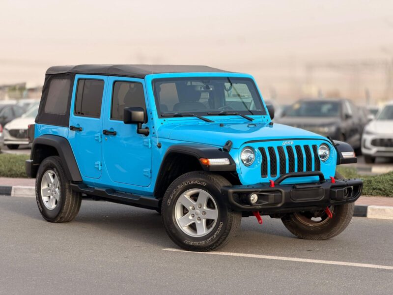 2017 JEEP WRANGLER SPORT V6 Petrol Engine 3.6 Litres Blue Black SUV 4WD