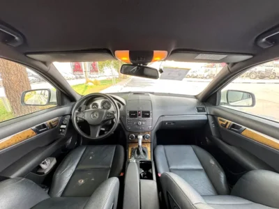 2008 Mercedes-Benz C-Class C250 6 Cylinders Engine White Black Sedan Neat & Clean Car