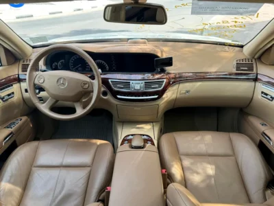 2008 Mercedes-Benz S-Class S 350 6 Cylinders Petrol Engine White Beige Sedan Clean Car