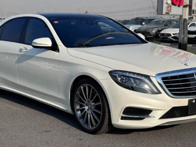 2015 Mercedes-Benz S-Class S 550 8 Cylinders Petrol Engine White Black Sedan