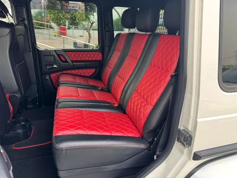 2017 Mercedes-Benz G-Class G 63 AMG 4.0L V8 Biturbo White Red SUV Auction Grade 4.5/B