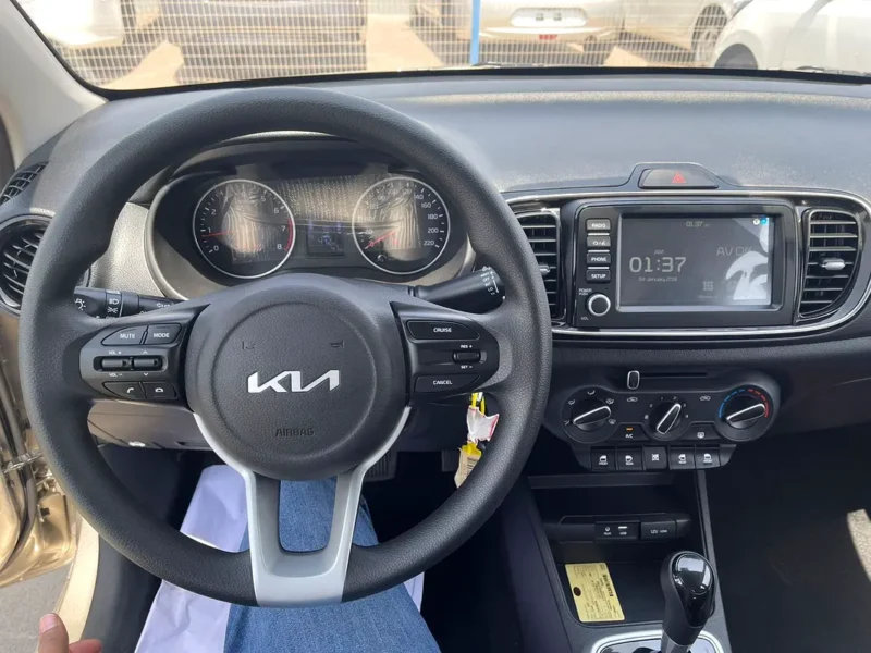 2022 Kia Pegas XL 4 Cylinders Petrol Engine Gold Grey Sedan GCC Specs Automatic