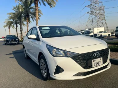 2023 Hyundai Accent GL 4 Cylinders Petrol Engine White Grey Sedan GCC Specs
