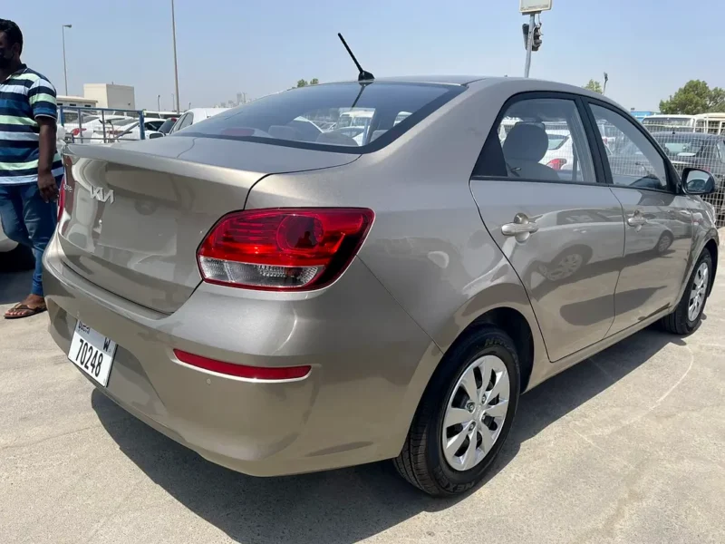 2022 Kia Pegas XL 4 Cylinders Petrol Engine Gold Grey Sedan GCC Specs Automatic