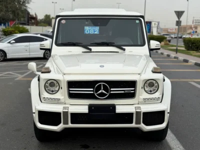 2017 Mercedes-Benz G-Class G 63 AMG 4.0L V8 Biturbo White Red SUV Auction Grade 4.5/B
