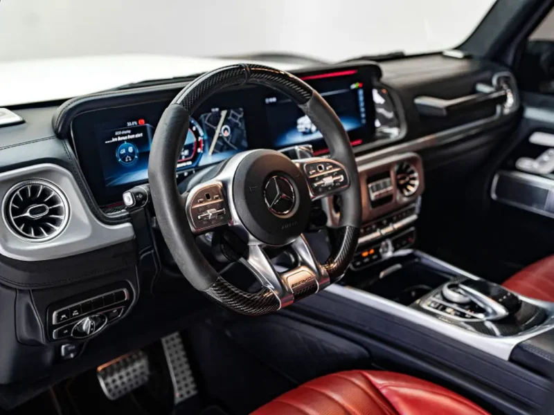 2023 Mercedes-Benz G-Class G 63 AMG 4.0L V8 Bi-Turbo Petrol Engine White Red SUV