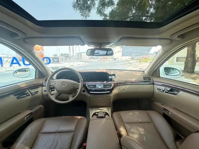 2008 Mercedes-Benz S-Class S 350 6 Cylinders Petrol Engine White Beige Sedan Clean Car