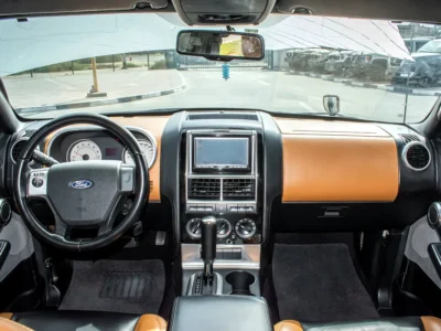 2007 Ford Explorer Base 6 Cylinders Petrol Engine Black Tan SUV Very Clean Car