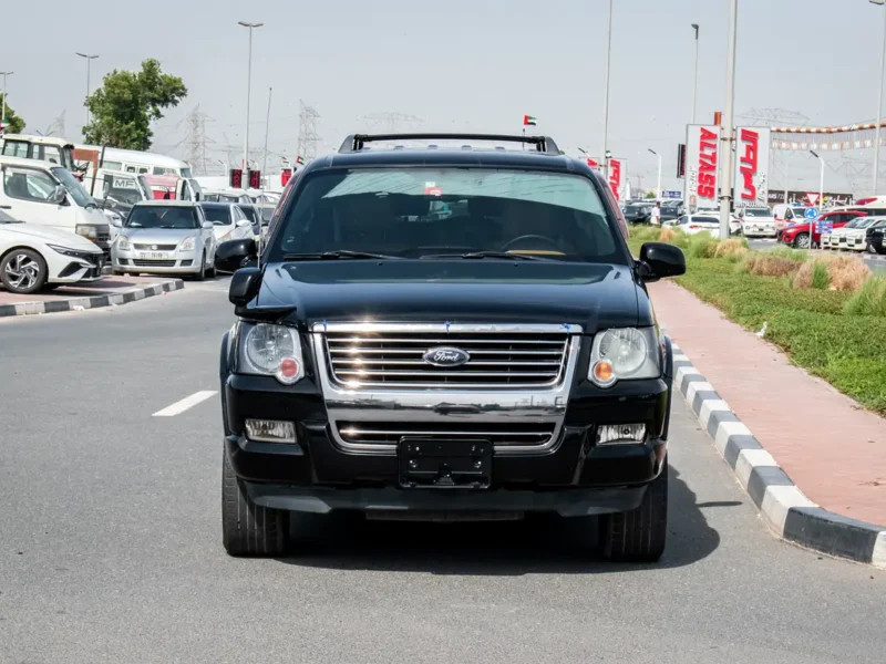 2007 Ford Explorer Base 6 Cylinders Petrol Engine Black Tan SUV Very Clean Car