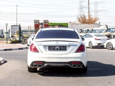2014 Mercedes-Benz S-Class S 550 8 Cylinders Petrol Engine White Beige Sedan Very Clean