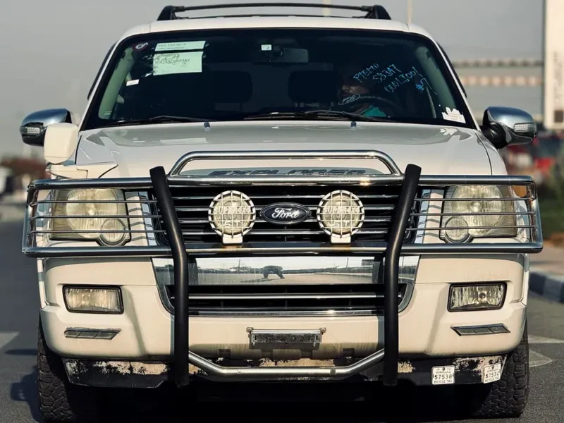 2010 Ford Explorer XLT 6 Cylinders Petrol Engine White Black SUV CLEAN TITLE