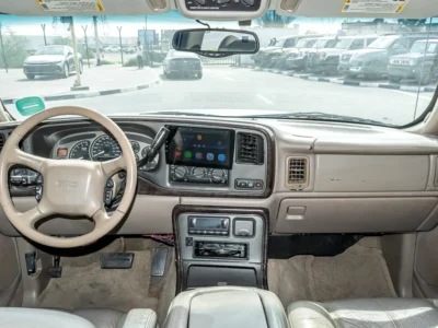 2001 GMC Yukon XL Denali 8 Cylinders Petrol Engine White Beige SUV Very Clean Car