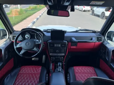 2017 Mercedes-Benz G-Class G 63 AMG 4.0L V8 Biturbo Petrol Engine White Red SUV