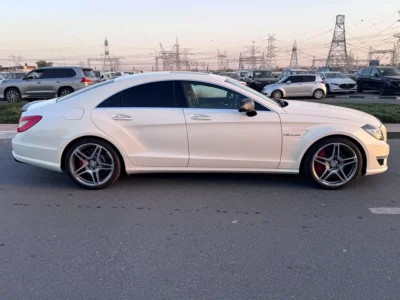 2011 Mercedes-Benz CLS-Class CLS 63 AMG 8 Cylinders Petrol Engine White Beige Sedan