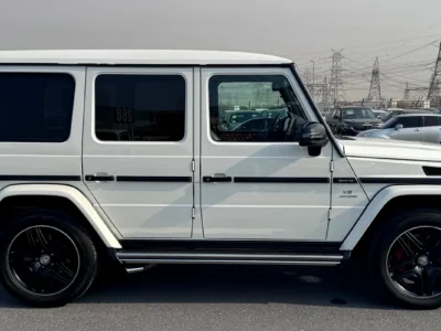 2017 Mercedes-Benz G-Class G 63 AMG 4.0L V8 Biturbo Petrol Engine White Red SUV