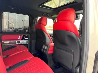 2021 Mercedes-Benz G-Class G 63 AMG 4.0L V8 Biturbo Petrol Engine White Red SUV