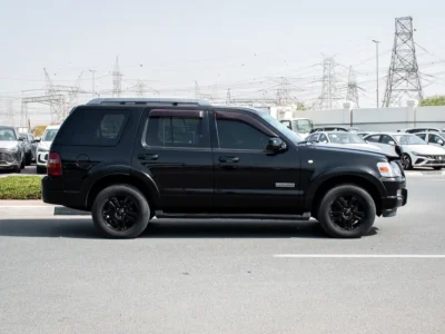 2007 Ford Explorer Base 6 Cylinders Petrol Engine Black Tan SUV Very Clean Car