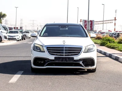 2014 Mercedes-Benz S-Class S 550 8 Cylinders Petrol Engine White Beige Sedan Very Clean
