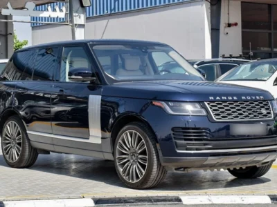 2022 Land Rover Range Rover HSE P400 3.0L 6-Cylinder Inline Petrol Blue Beige SUV