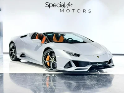 2024 Lamborghini Huracan EVO Spyder 10 Cylinders Engine Grey Orange Convertible