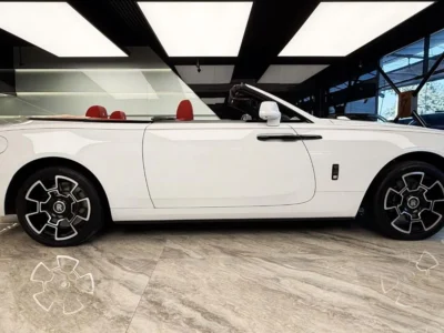 2017 Rolls-Royce Dawn Bespoke Silver Package 6.6L V12 Twin-Turbo White Red Convertible