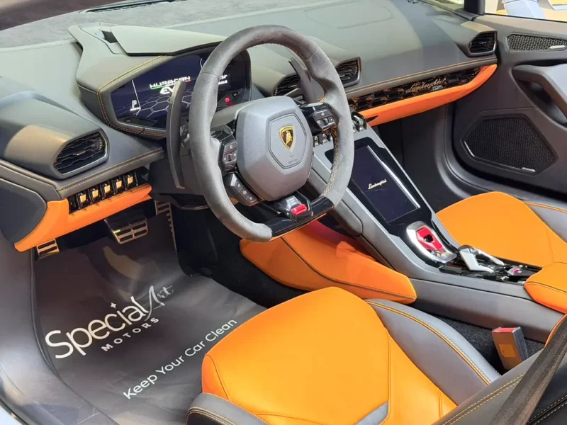 2024 Lamborghini Huracan EVO Spyder 10 Cylinders Engine Grey Orange Convertible