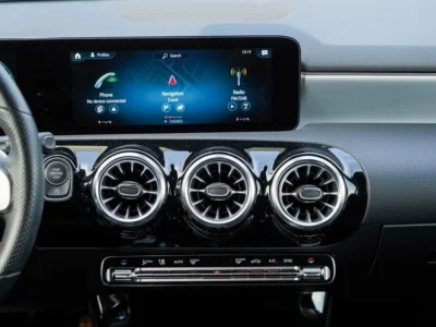 2023 Mercedes-Benz A 200 1.3-liter turbocharged 4-cylinder Petrol Engine White Black Sedan