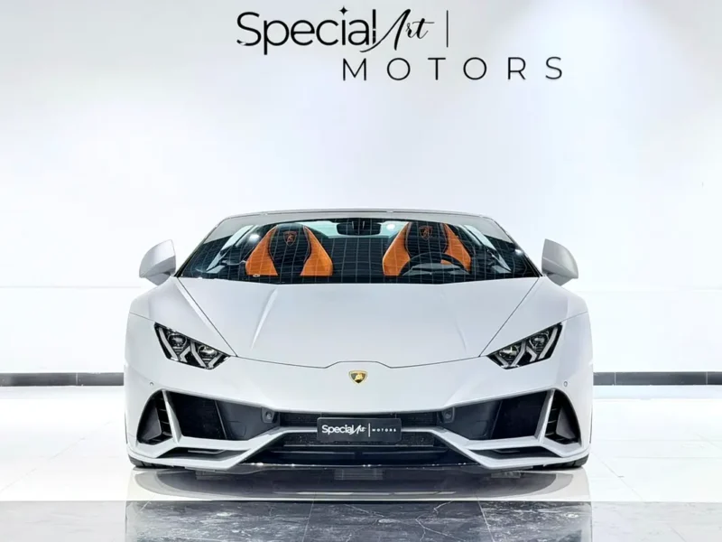 2024 Lamborghini Huracan EVO Spyder 10 Cylinders Engine Grey Orange Convertible