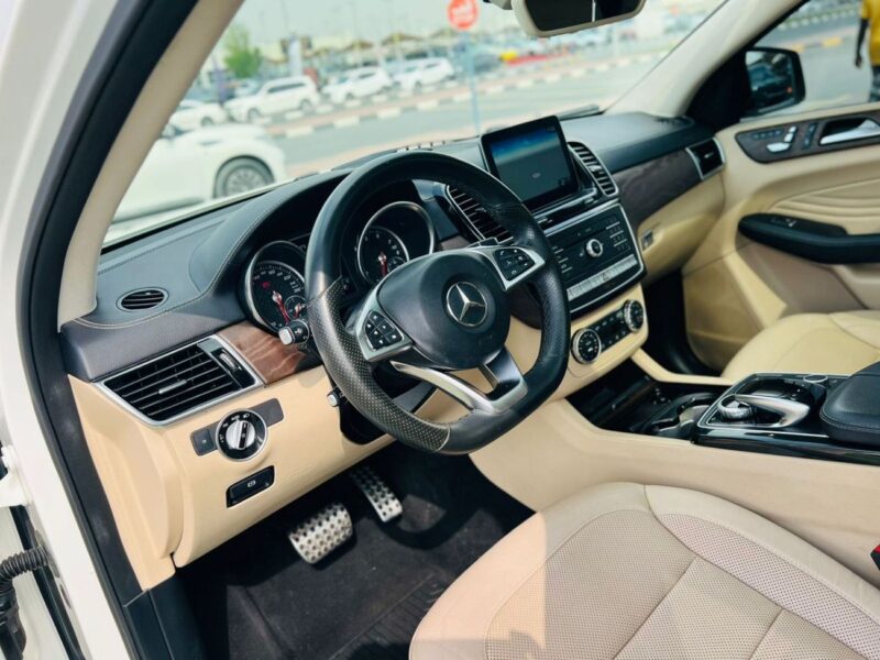 2017 Mercedes-Benz GLE 43 AMG 3.0 Litres V6 Petrol Engine White Beige SUV GCC Specs