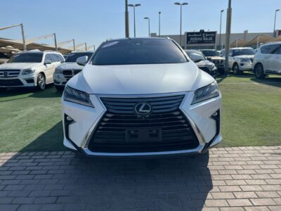 2017 LEXUS RX350 F-Sport 3.5 Litres V6 Petrol Engine White Brown SUV GCC Full Option