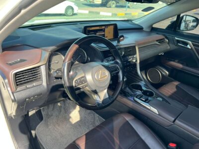 2017 LEXUS RX350 F-Sport 3.5 Litres V6 Petrol Engine White Brown SUV GCC Full Option