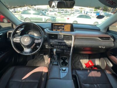 2017 LEXUS RX350 F-Sport 3.5 Litres V6 Petrol Engine White Brown SUV GCC Full Option
