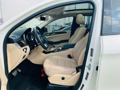 2017 Mercedes-Benz GLE 43 AMG 3.0 Litres V6 Petrol Engine White Beige SUV GCC Specs