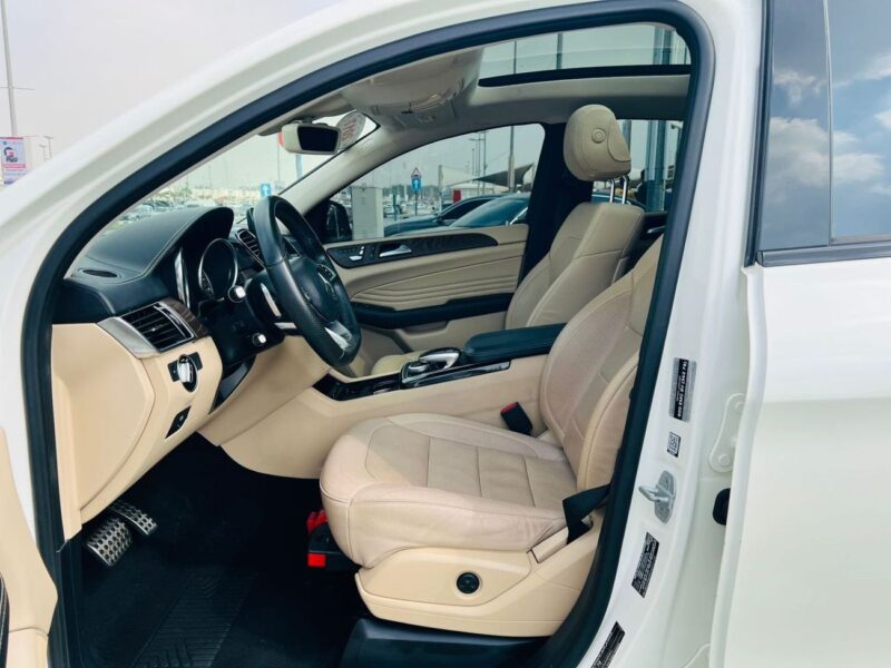 2017 Mercedes-Benz GLE 43 AMG 3.0 Litres V6 Petrol Engine White Beige SUV GCC Specs