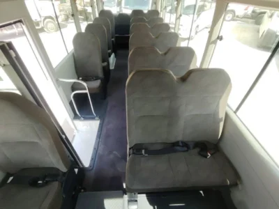 2025 TOYOTA COASTER HIROOF 4.0L 4 Cylinders DIESEL Engine MT White Black Bus