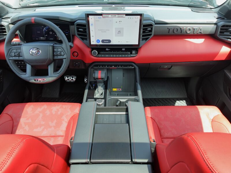 2026 Toyota Tundra TRD Pro 3.4L Twin-Turbo V6 i-FORCE MAX Hybrid Black Red Pickup Truck