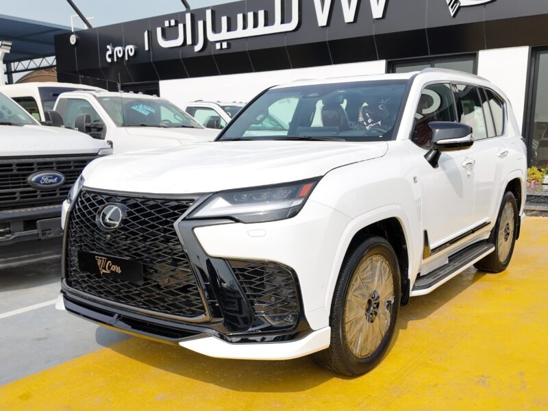 2025 Lexus LX700h F-Sport 3.5 Litres Twin-Turbo V6 Hybrid Engine White Red SUV