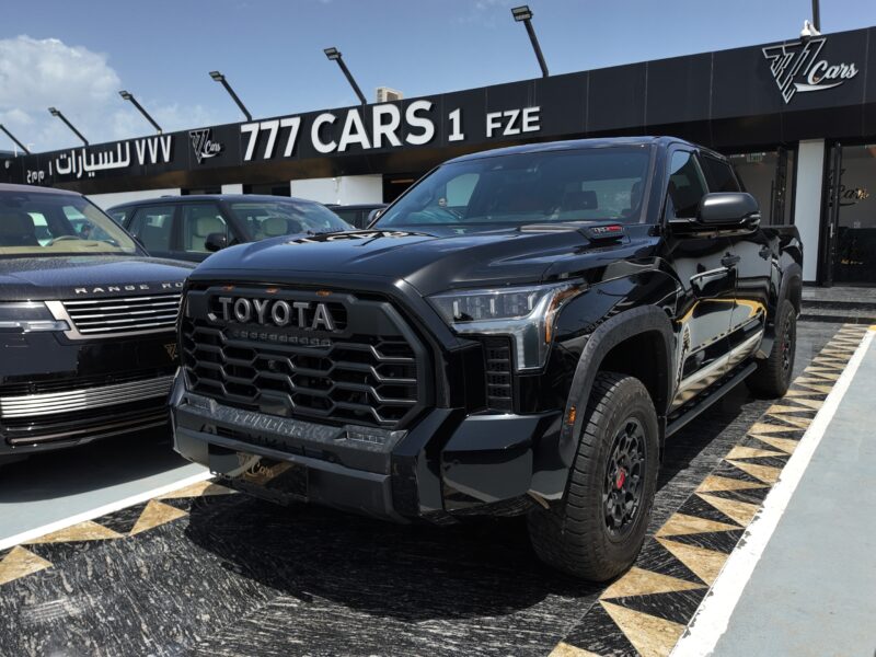 2026 Toyota Tundra TRD Pro 3.4L Twin-Turbo V6 i-FORCE MAX Hybrid Black Red Pickup Truck