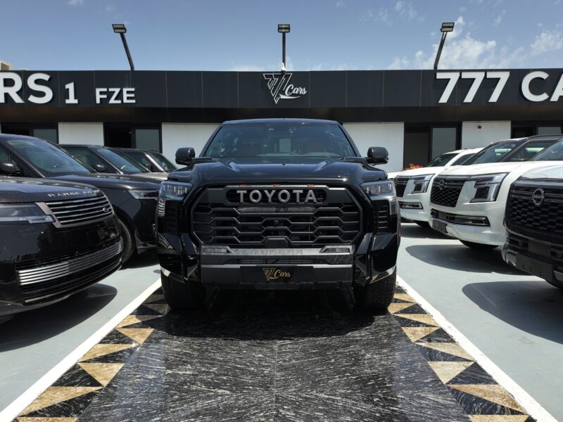 2026 Toyota Tundra TRD Pro 3.4L Twin-Turbo V6 i-FORCE MAX Hybrid Black Red Pickup Truck