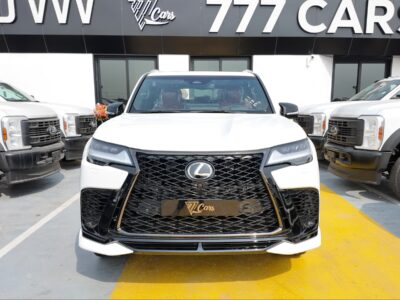 2025 Lexus LX700h F-Sport 3.5 Litres Twin-Turbo V6 Hybrid Engine White Red SUV