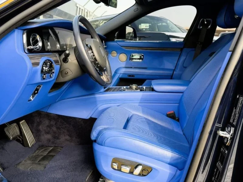 2021 Rolls-Royce Ghost 6.75-litre Twin-Turbo V12 Petrol Engine Black Blue Luxury Sedan